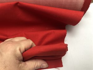 Vind og vand afvisende stof - coated bomuld i lækker rød